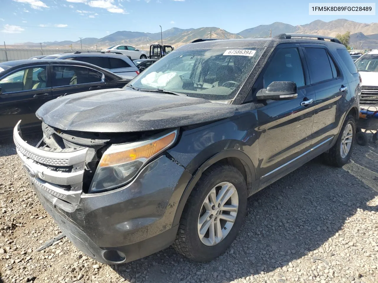 2015 Ford Explorer Xlt VIN: 1FM5K8D89FGC28489 Lot: 67586394