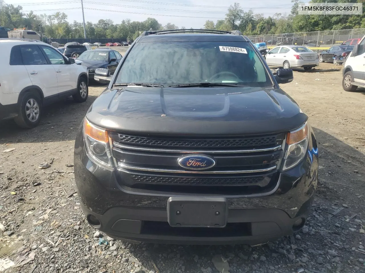 2015 Ford Explorer Limited VIN: 1FM5K8F83FGC46371 Lot: 67598824