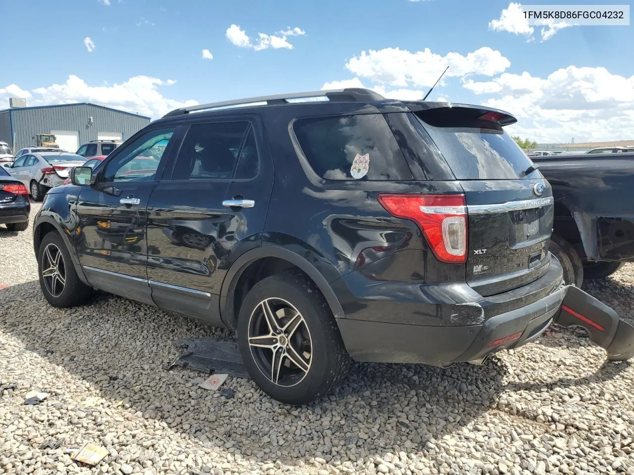 2015 Ford Explorer Xlt VIN: 1FM5K8D86FGC04232 Lot: 68111344