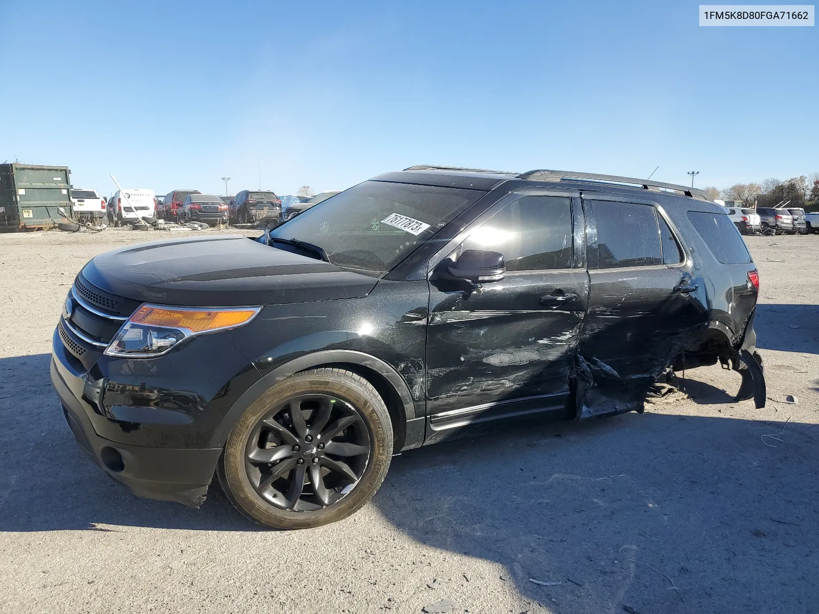 1FM5K8D80FGA71662 2015 Ford Explorer Xlt