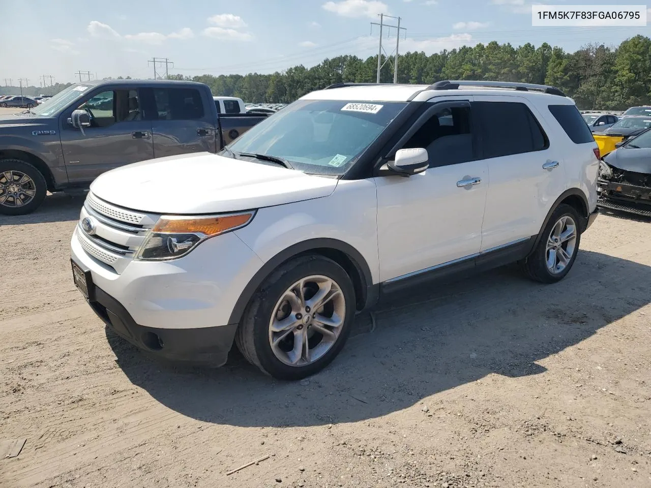 2015 Ford Explorer Limited VIN: 1FM5K7F83FGA06795 Lot: 68520694