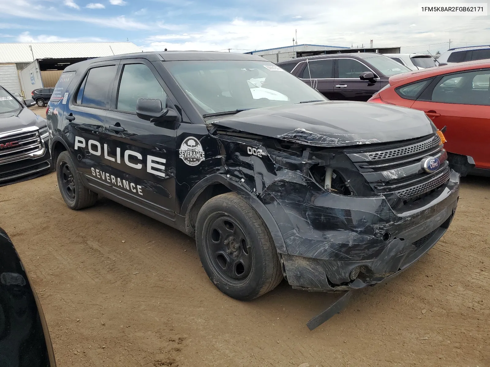 2015 Ford Explorer Police Interceptor VIN: 1FM5K8AR2FGB62171 Lot: 68661844