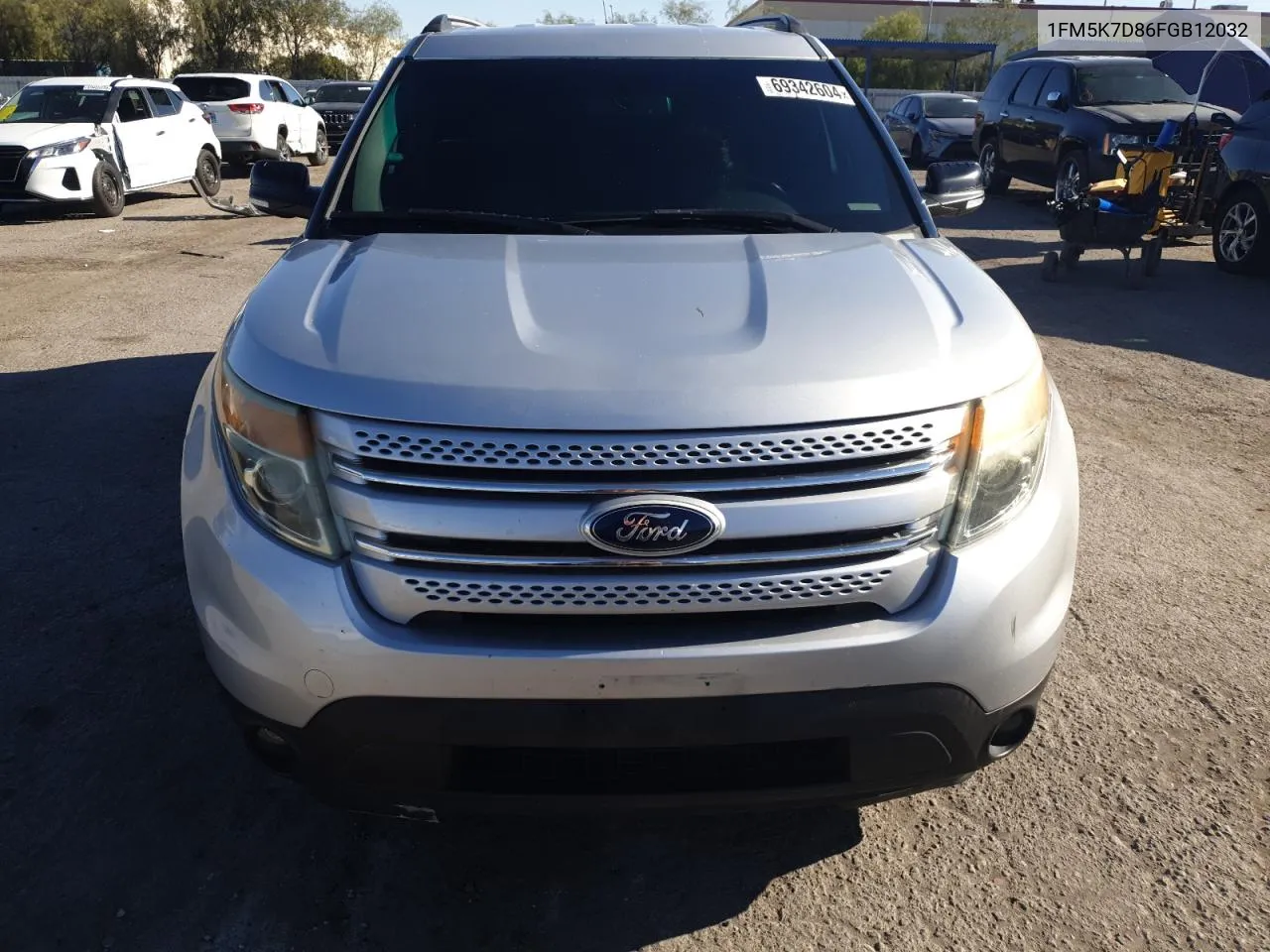 2015 Ford Explorer Xlt VIN: 1FM5K7D86FGB12032 Lot: 69342604