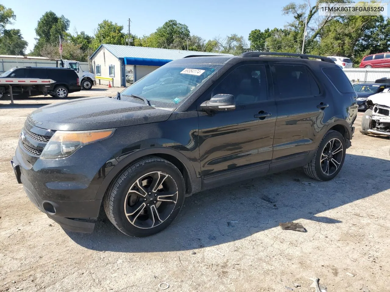 2015 Ford Explorer Sport VIN: 1FM5K8GT3FGA85250 Lot: 69384174