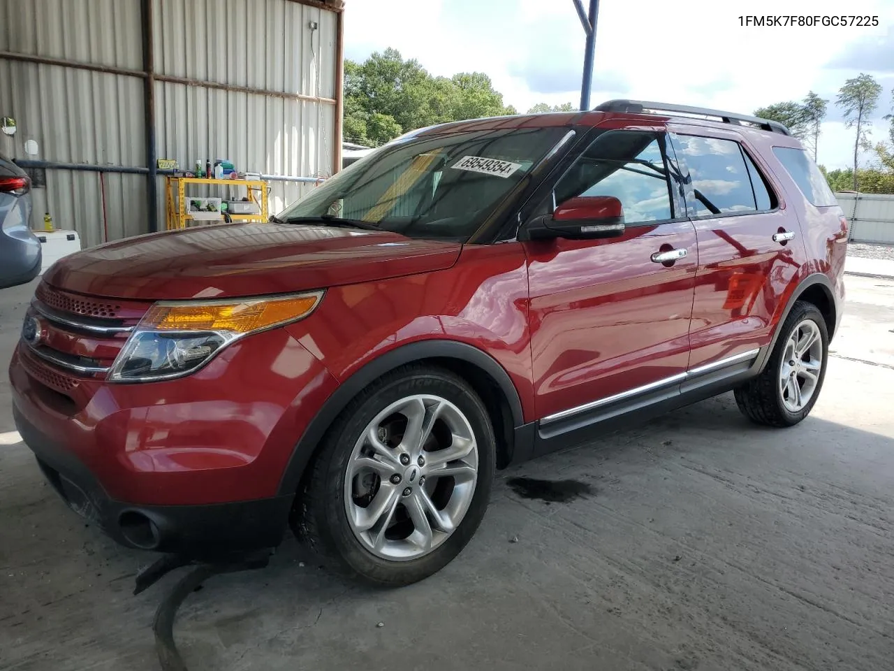 2015 Ford Explorer Limited VIN: 1FM5K7F80FGC57225 Lot: 69549354