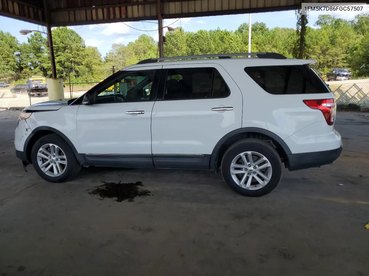 2015 Ford Explorer Xlt VIN: 1FM5K7D86FGC57507 Lot: 69561064