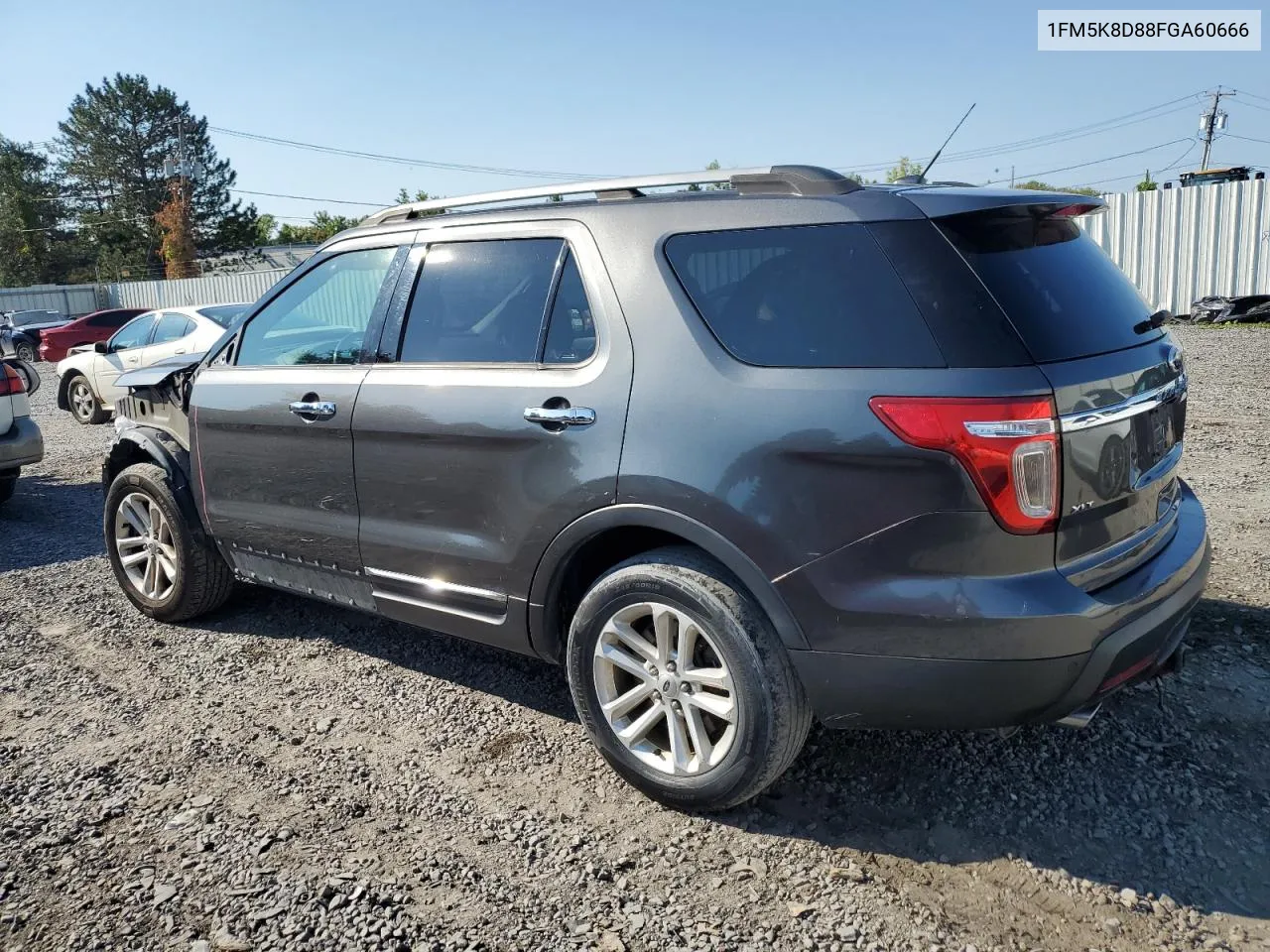 1FM5K8D88FGA60666 2015 Ford Explorer Xlt