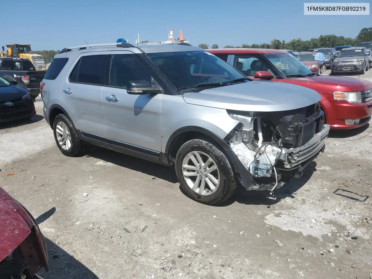 1FM5K8D87FGB92219 2015 Ford Explorer Xlt