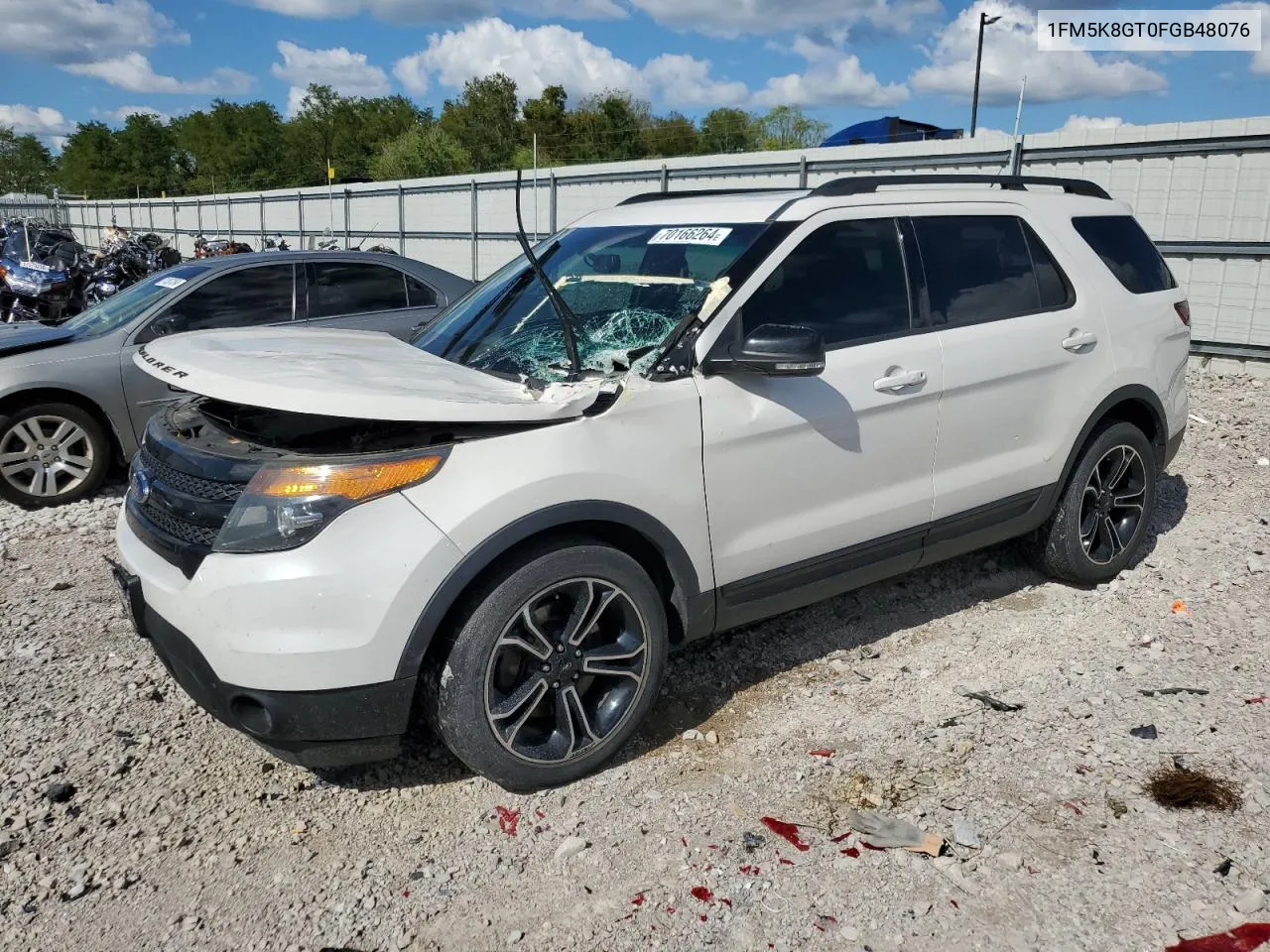 2015 Ford Explorer Sport VIN: 1FM5K8GT0FGB48076 Lot: 70166264