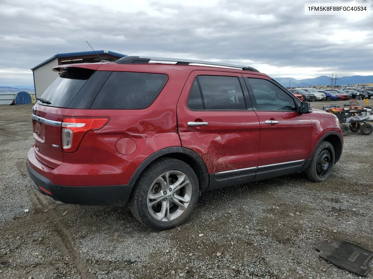 2015 Ford Explorer Limited VIN: 1FM5K8F88FGC40534 Lot: 70217504