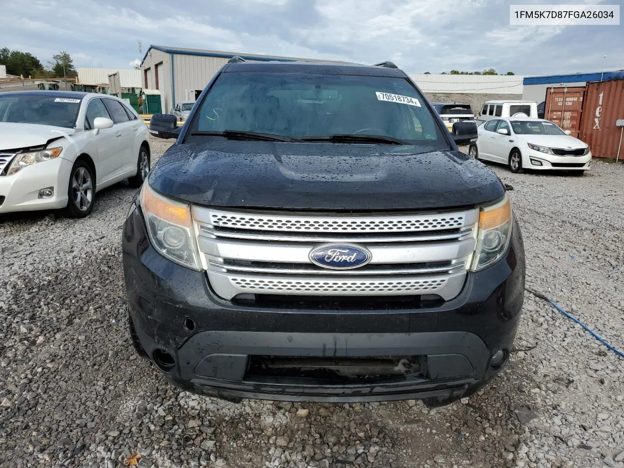 1FM5K7D87FGA26034 2015 Ford Explorer Xlt