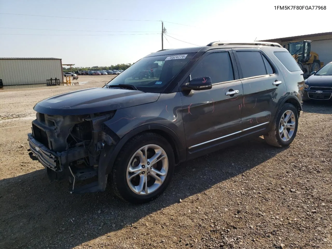 2015 Ford Explorer Limited VIN: 1FM5K7F80FGA77968 Lot: 70524774