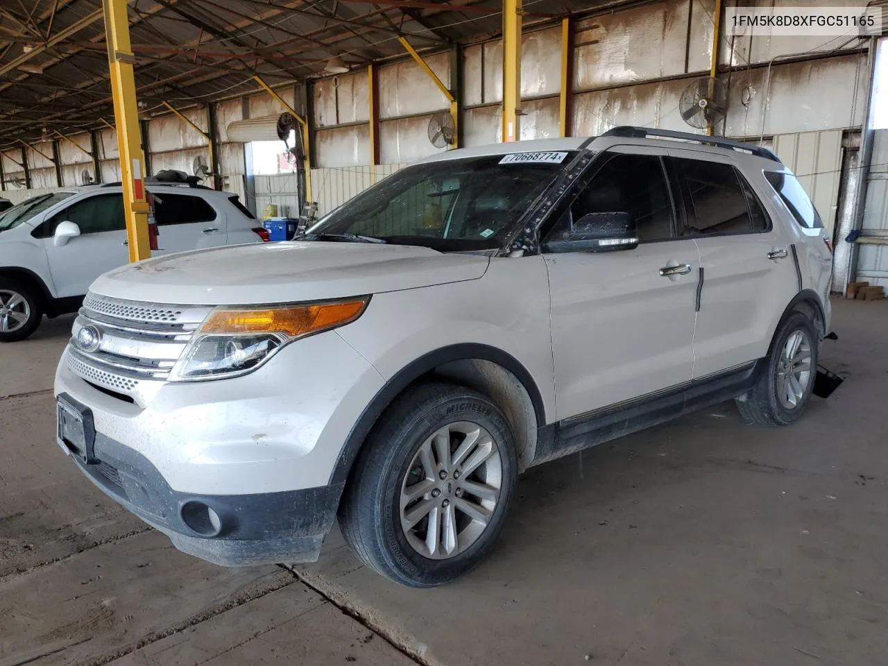 2015 Ford Explorer Xlt VIN: 1FM5K8D8XFGC51165 Lot: 70668774