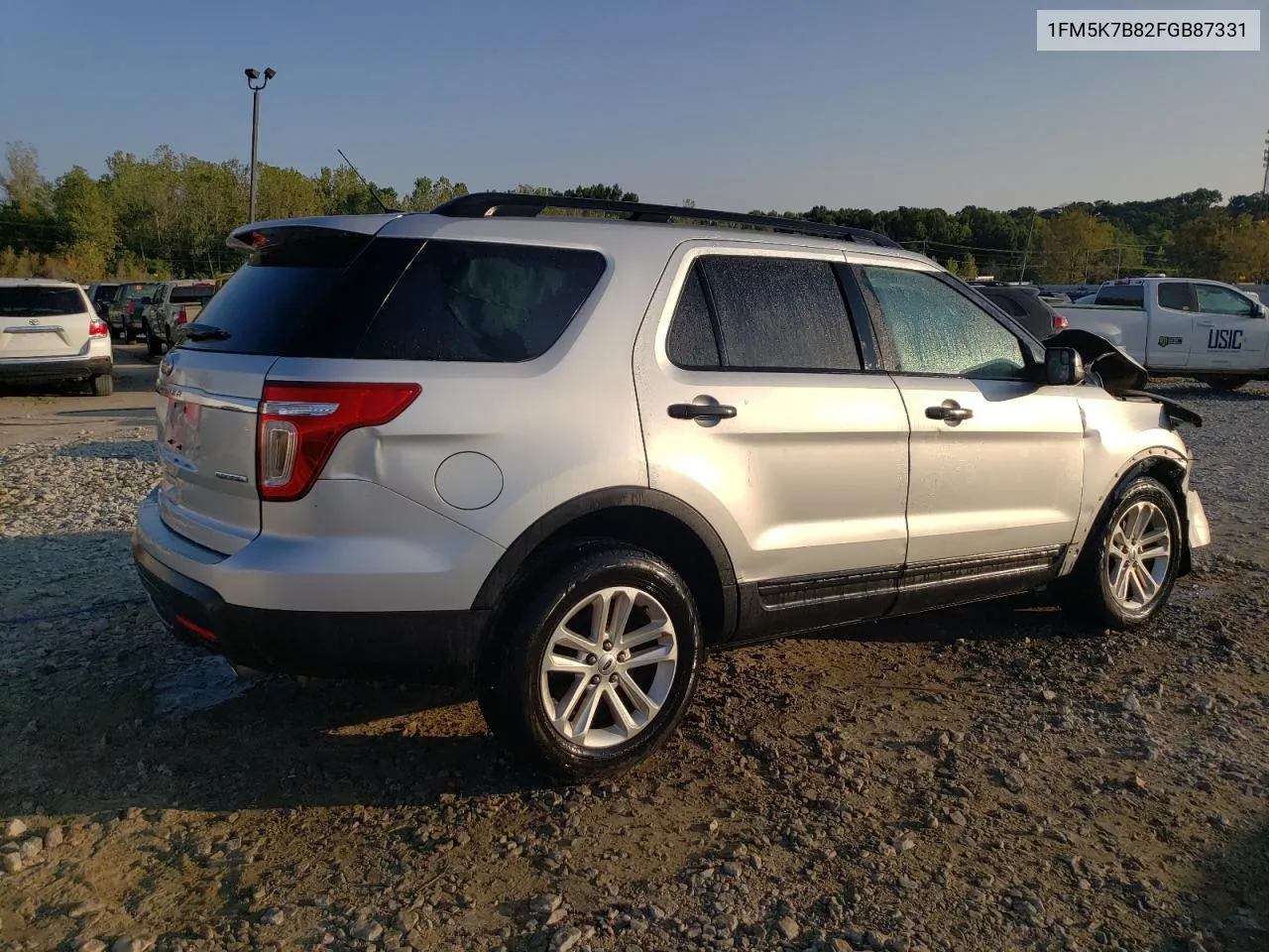 2015 Ford Explorer VIN: 1FM5K7B82FGB87331 Lot: 70754864