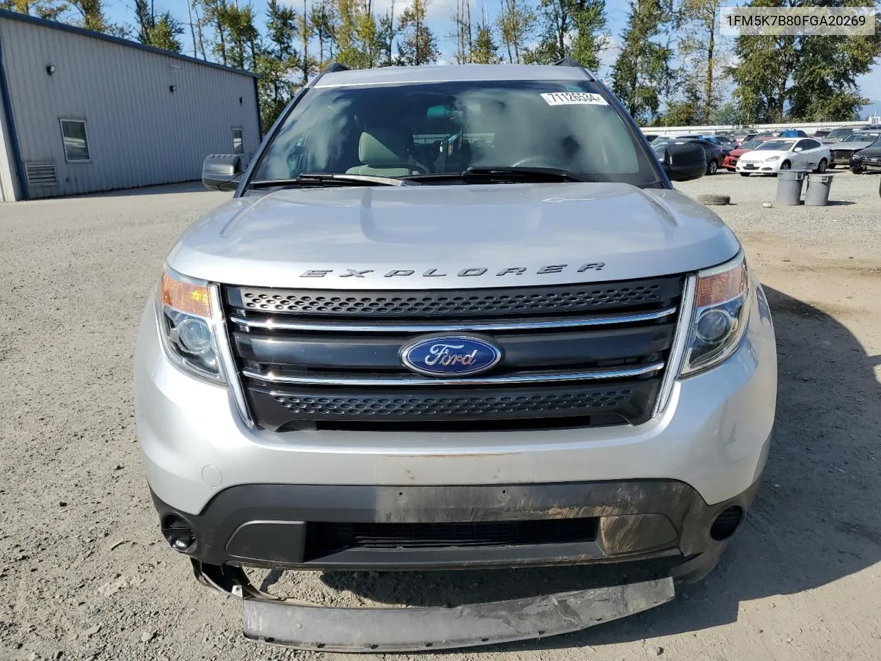 2015 Ford Explorer VIN: 1FM5K7B80FGA20269 Lot: 71126534