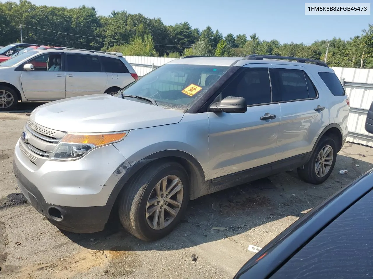 2015 Ford Explorer VIN: 1FM5K8B82FGB45473 Lot: 71198654