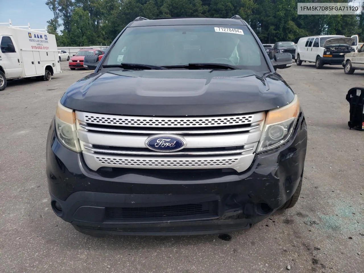 2015 Ford Explorer Xlt VIN: 1FM5K7D85FGA71120 Lot: 71278494