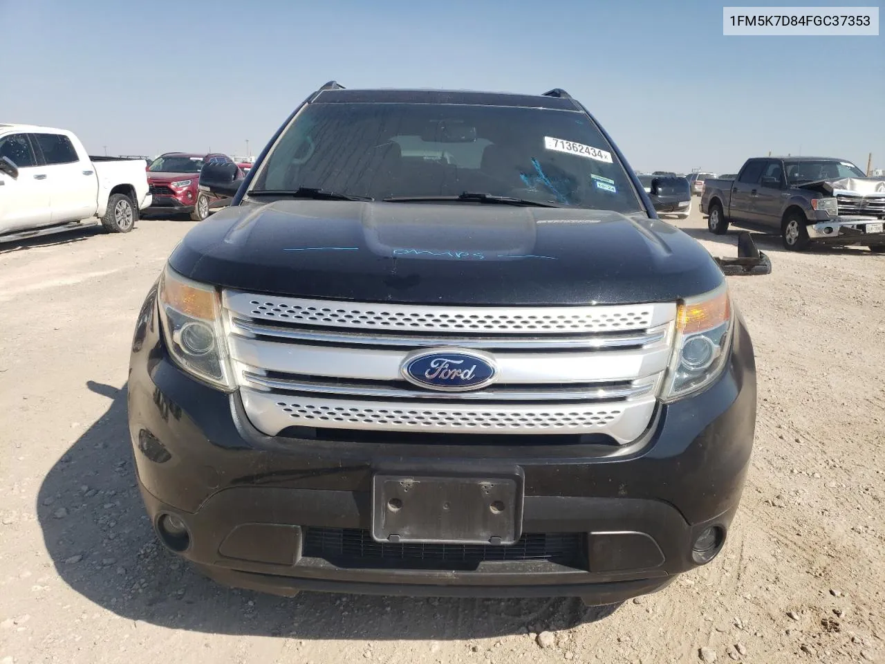 1FM5K7D84FGC37353 2015 Ford Explorer Xlt