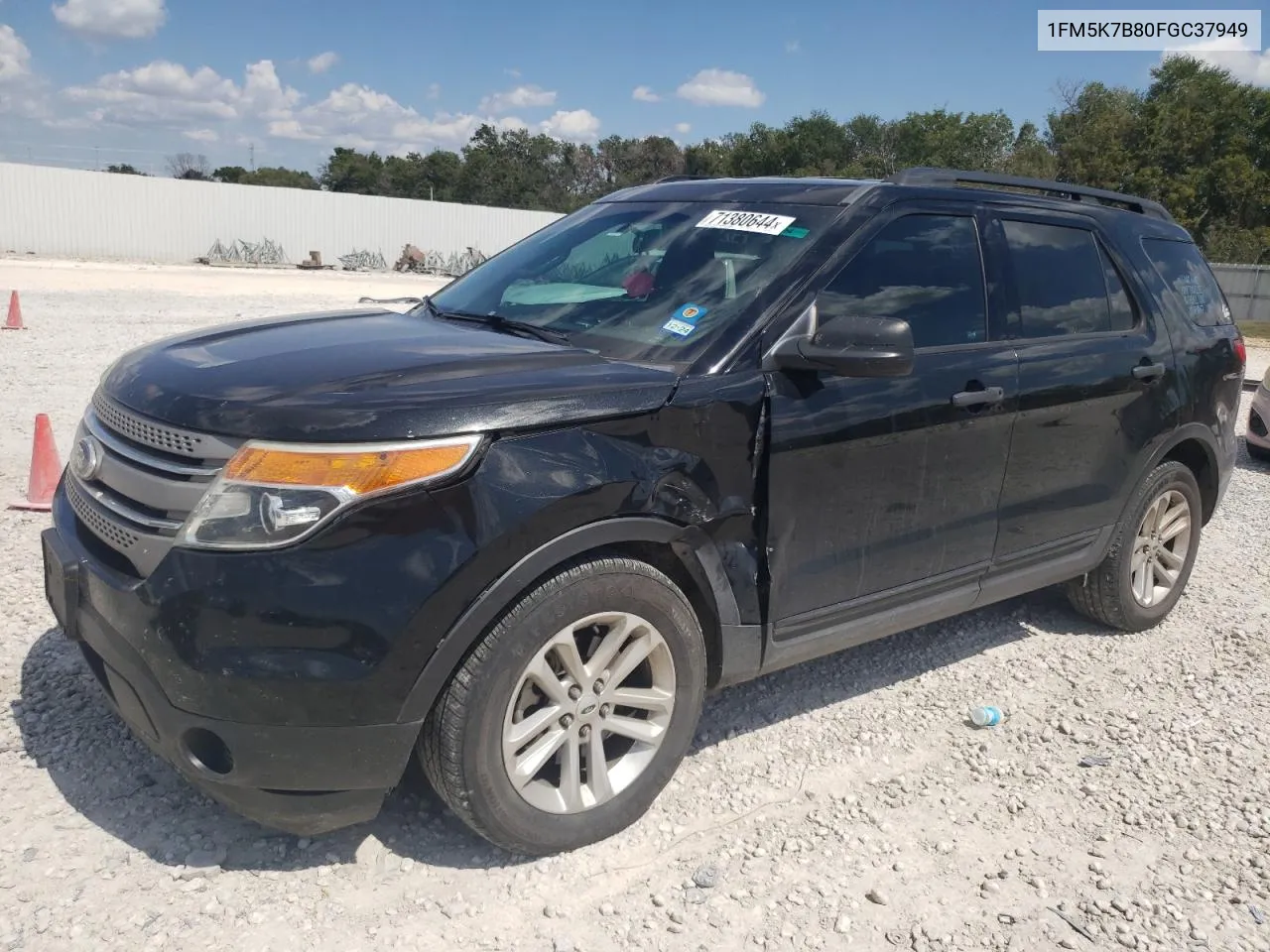 2015 Ford Explorer VIN: 1FM5K7B80FGC37949 Lot: 71380644