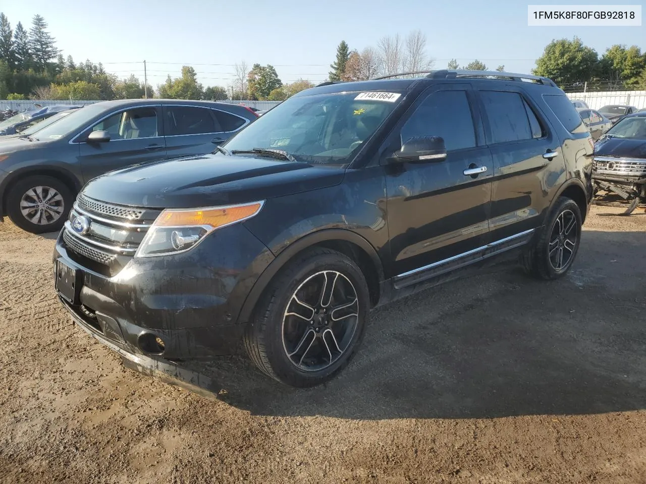 2015 Ford Explorer Limited VIN: 1FM5K8F80FGB92818 Lot: 71461664