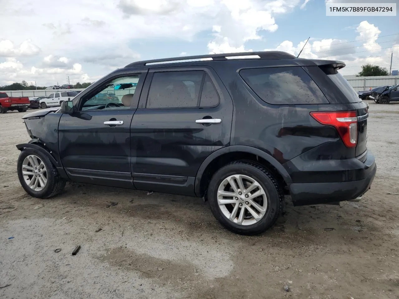 2015 Ford Explorer VIN: 1FM5K7B89FGB47294 Lot: 72010674