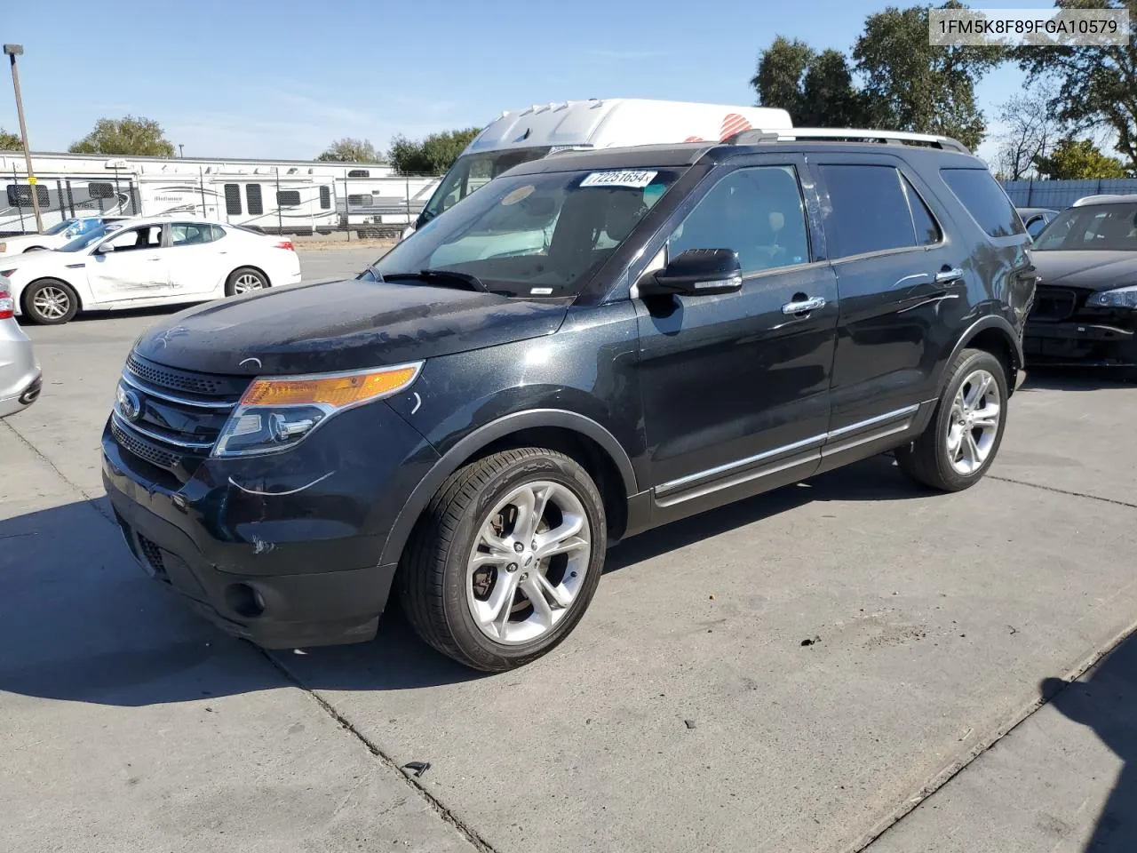 2015 Ford Explorer Limited VIN: 1FM5K8F89FGA10579 Lot: 72251654