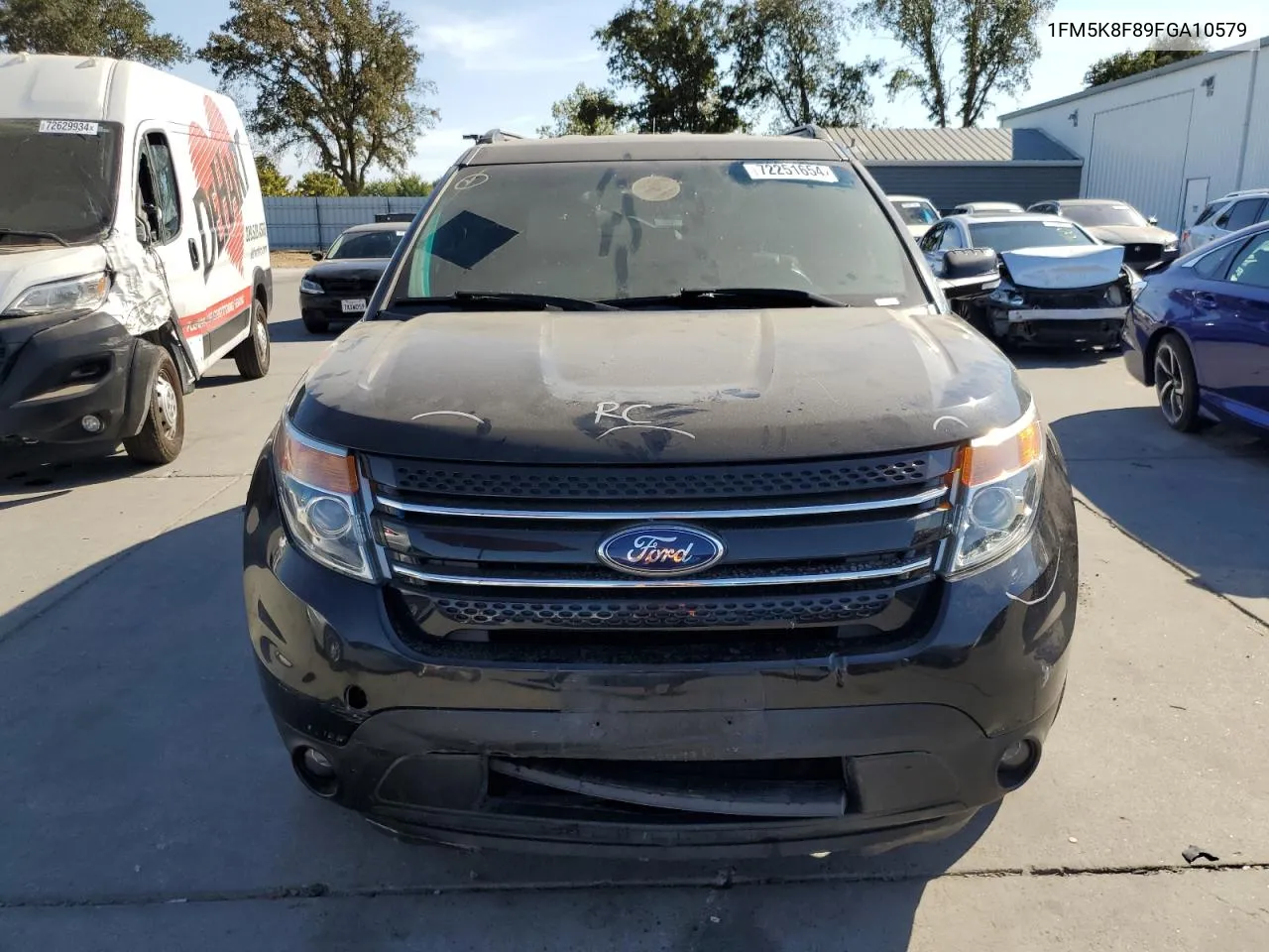 2015 Ford Explorer Limited VIN: 1FM5K8F89FGA10579 Lot: 72251654