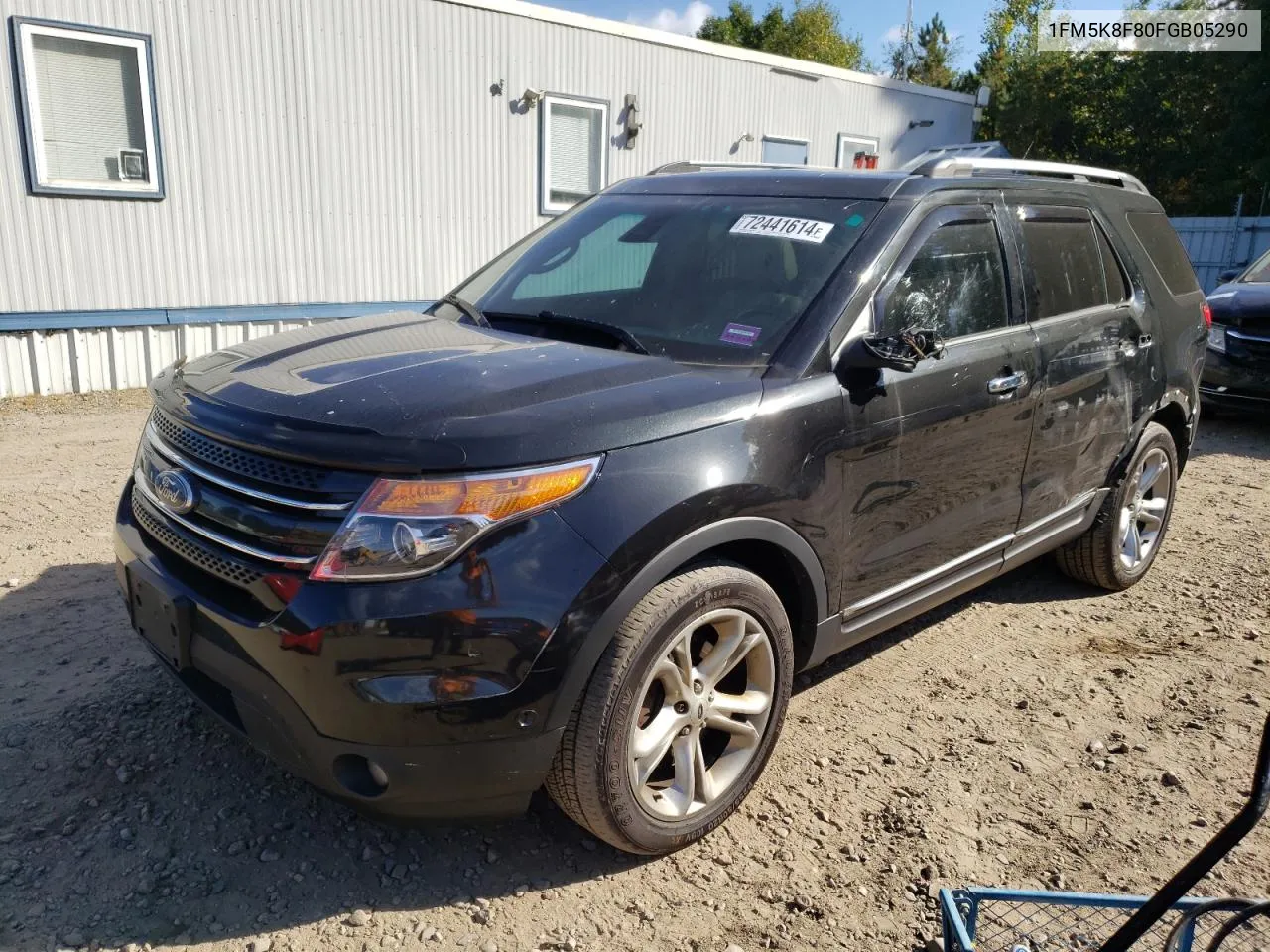 2015 Ford Explorer Limited VIN: 1FM5K8F80FGB05290 Lot: 72441614