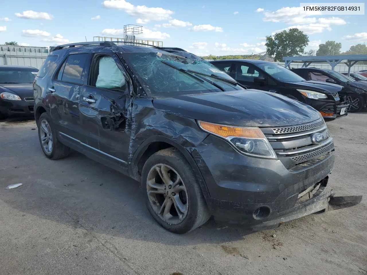 2015 Ford Explorer Limited VIN: 1FM5K8F82FGB14931 Lot: 72705864