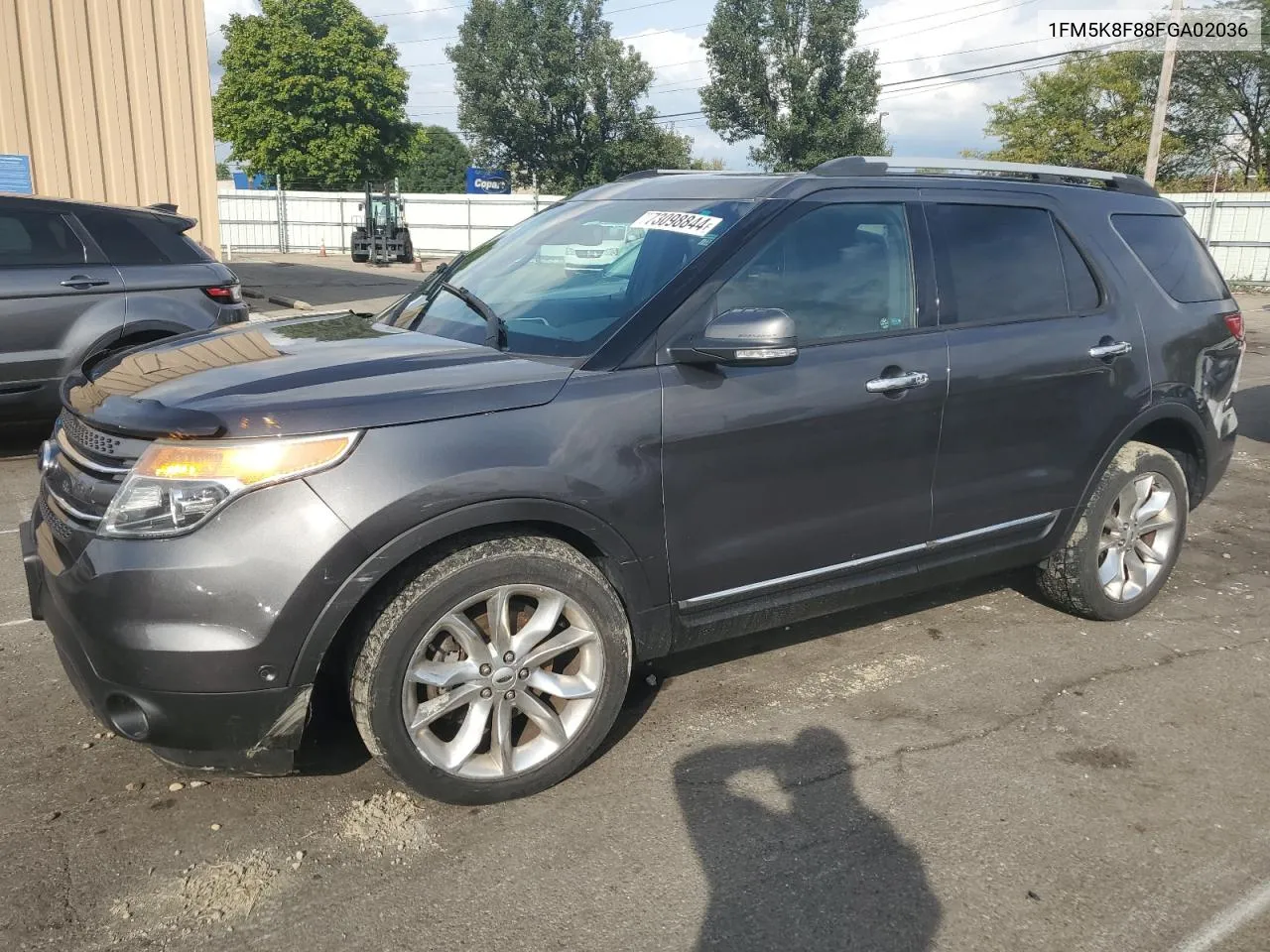 2015 Ford Explorer Limited VIN: 1FM5K8F88FGA02036 Lot: 73098844