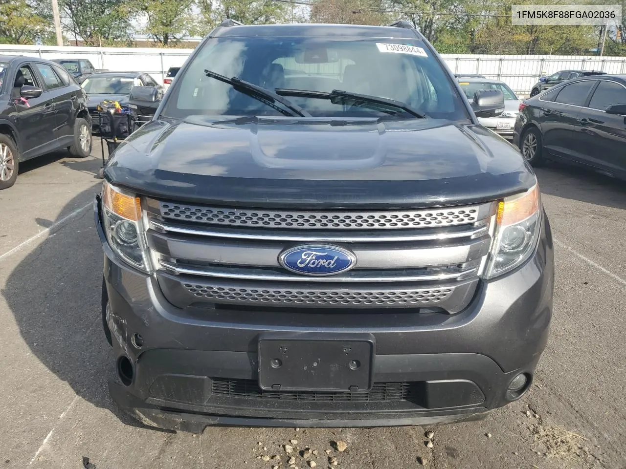 2015 Ford Explorer Limited VIN: 1FM5K8F88FGA02036 Lot: 73098844