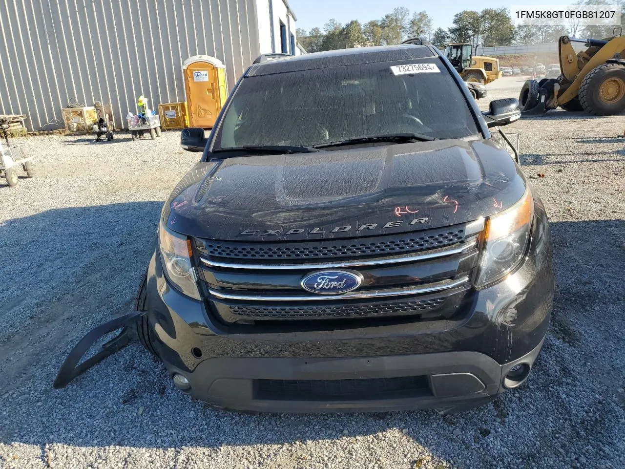 2015 Ford Explorer Sport VIN: 1FM5K8GT0FGB81207 Lot: 73275694