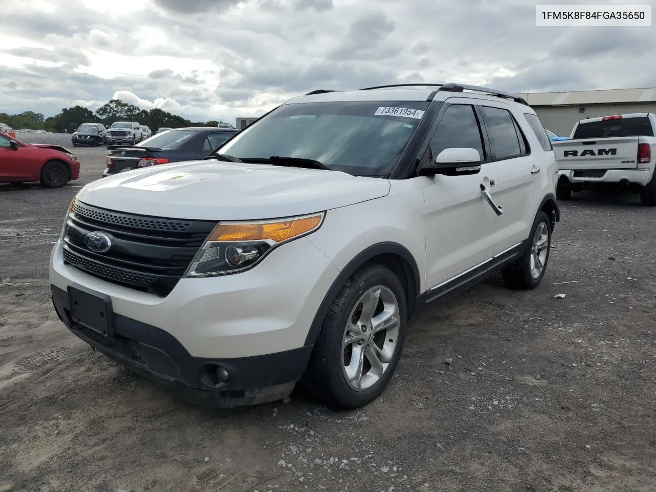 2015 Ford Explorer Limited VIN: 1FM5K8F84FGA35650 Lot: 73361954