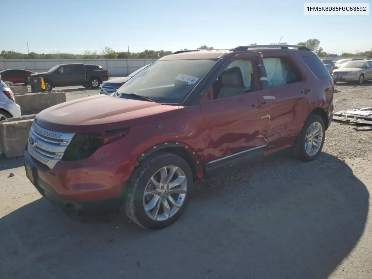 2015 Ford Explorer Xlt VIN: 1FM5K8D85FGC63692 Lot: 73401514