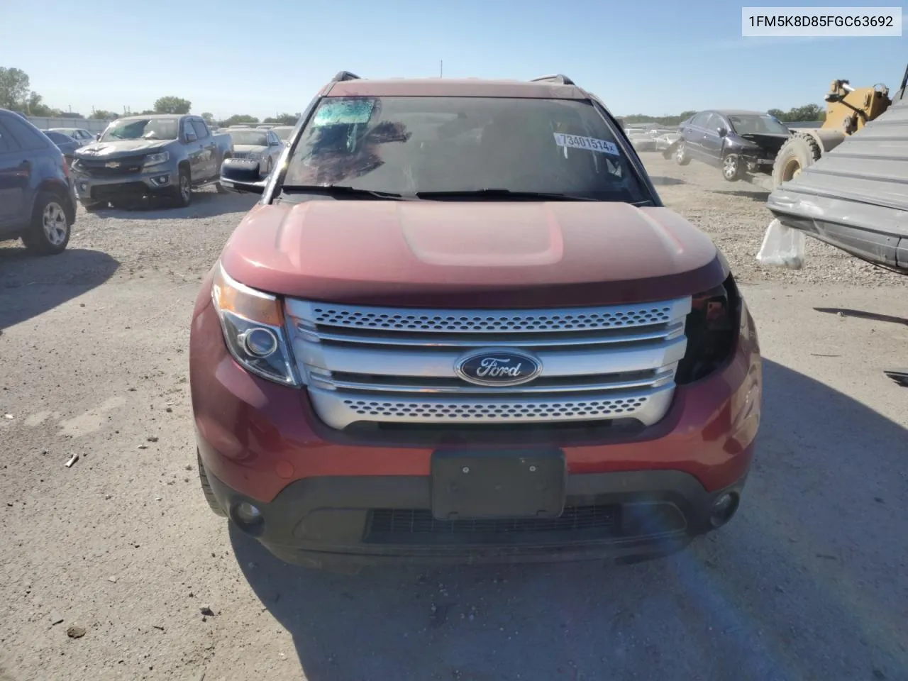 1FM5K8D85FGC63692 2015 Ford Explorer Xlt