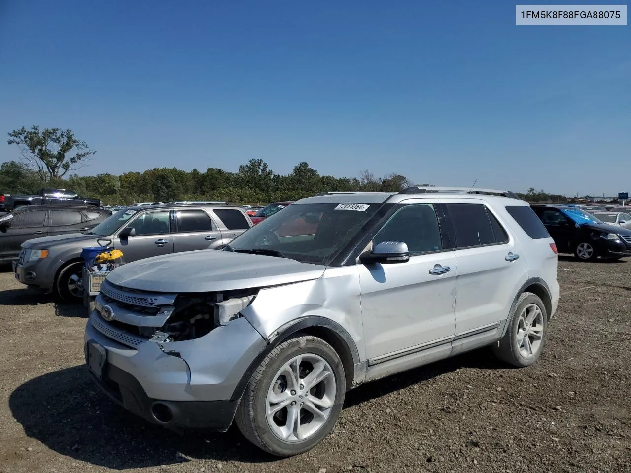 1FM5K8F88FGA88075 2015 Ford Explorer Limited