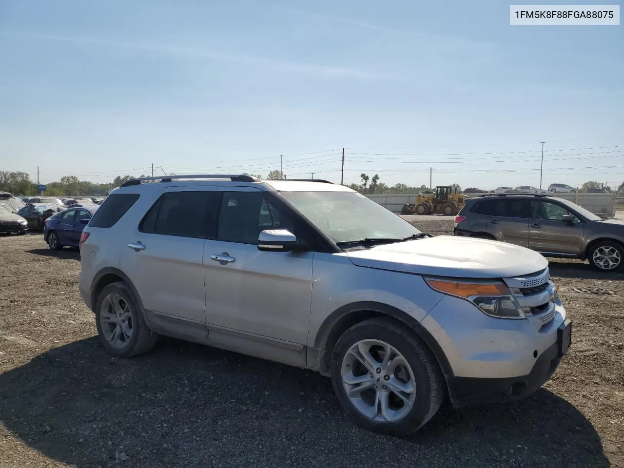 2015 Ford Explorer Limited VIN: 1FM5K8F88FGA88075 Lot: 73685064