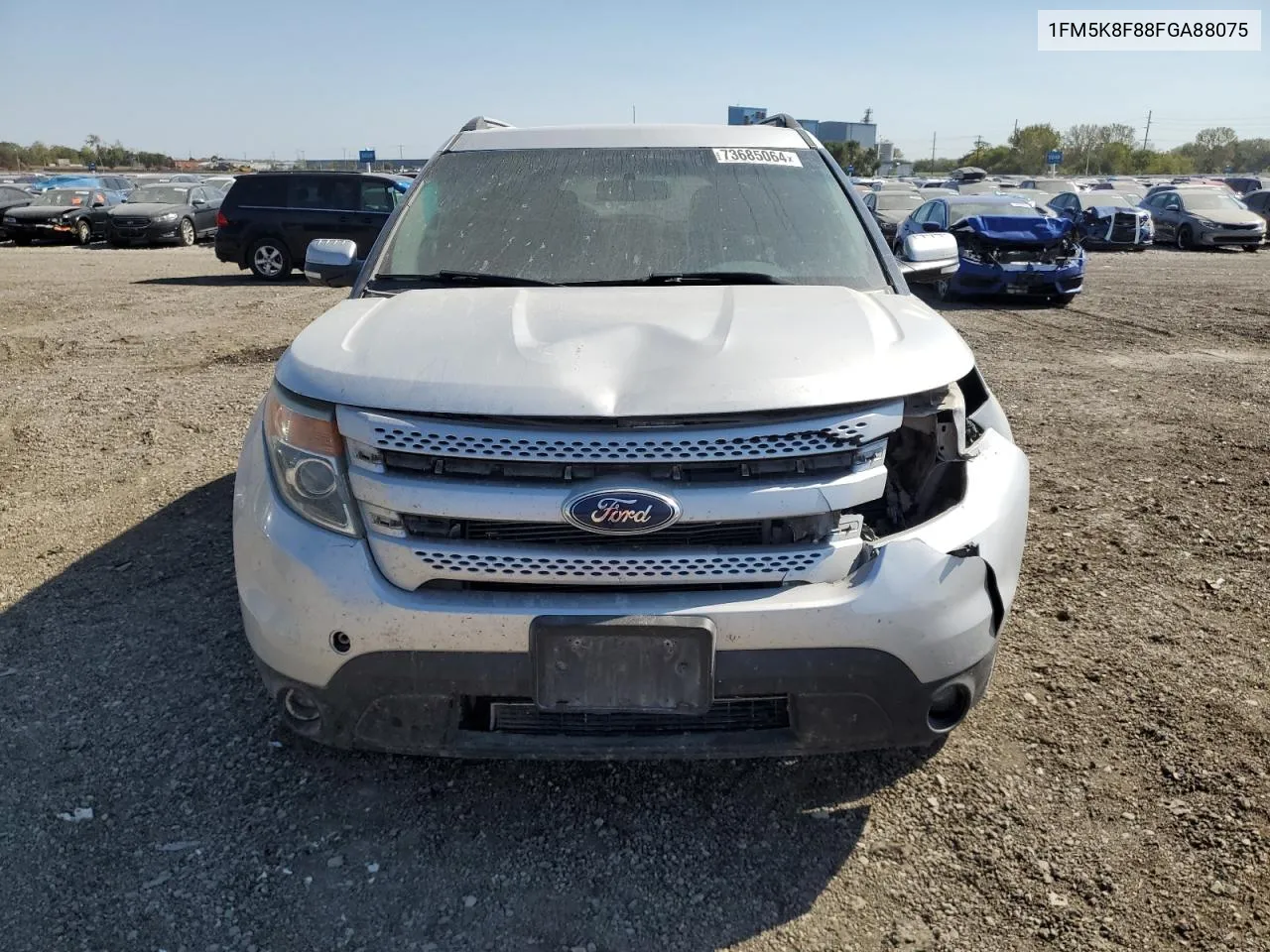 1FM5K8F88FGA88075 2015 Ford Explorer Limited