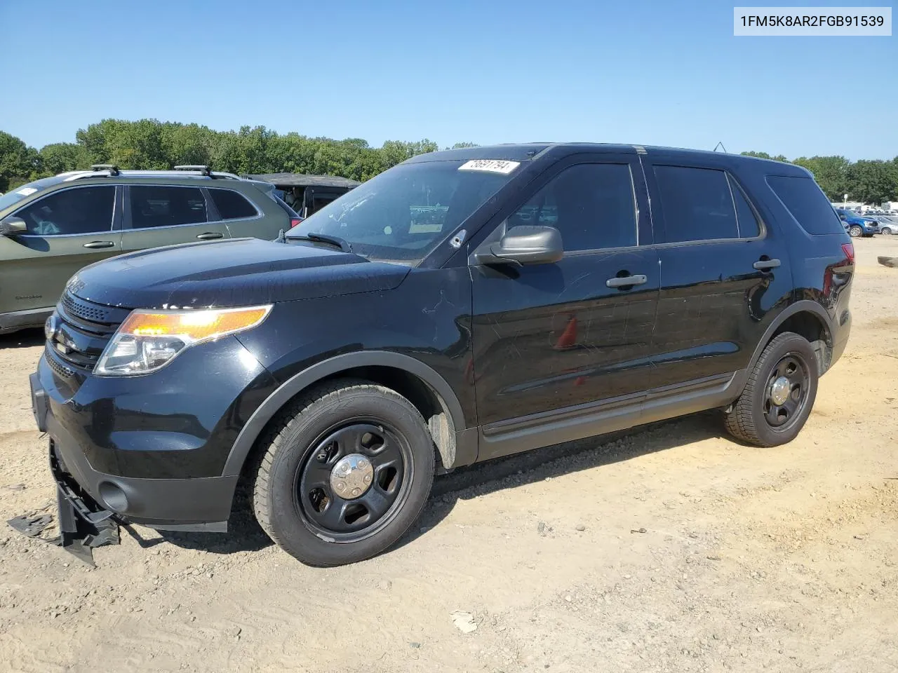 2015 Ford Explorer Police Interceptor VIN: 1FM5K8AR2FGB91539 Lot: 73691794