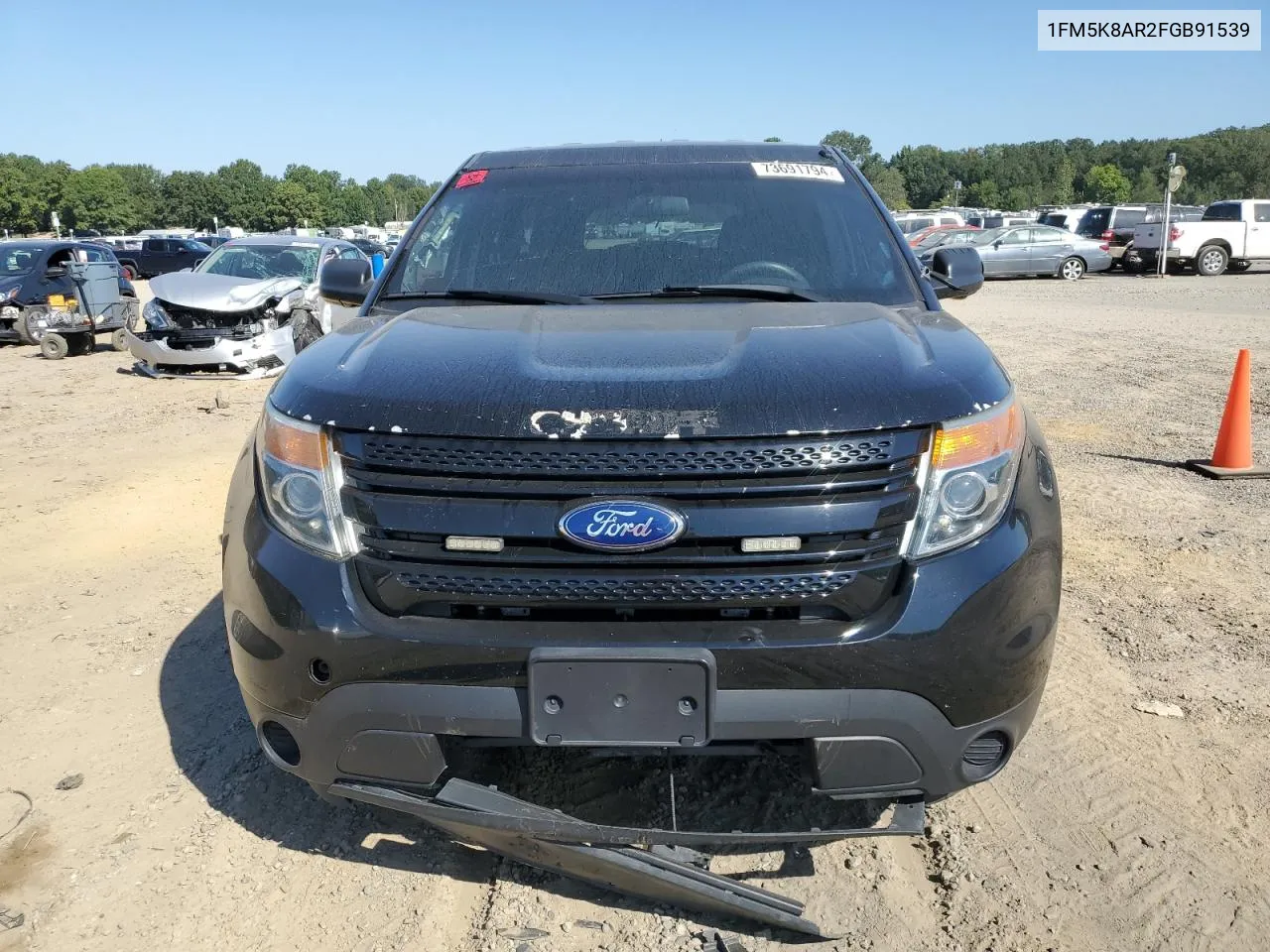 2015 Ford Explorer Police Interceptor VIN: 1FM5K8AR2FGB91539 Lot: 73691794