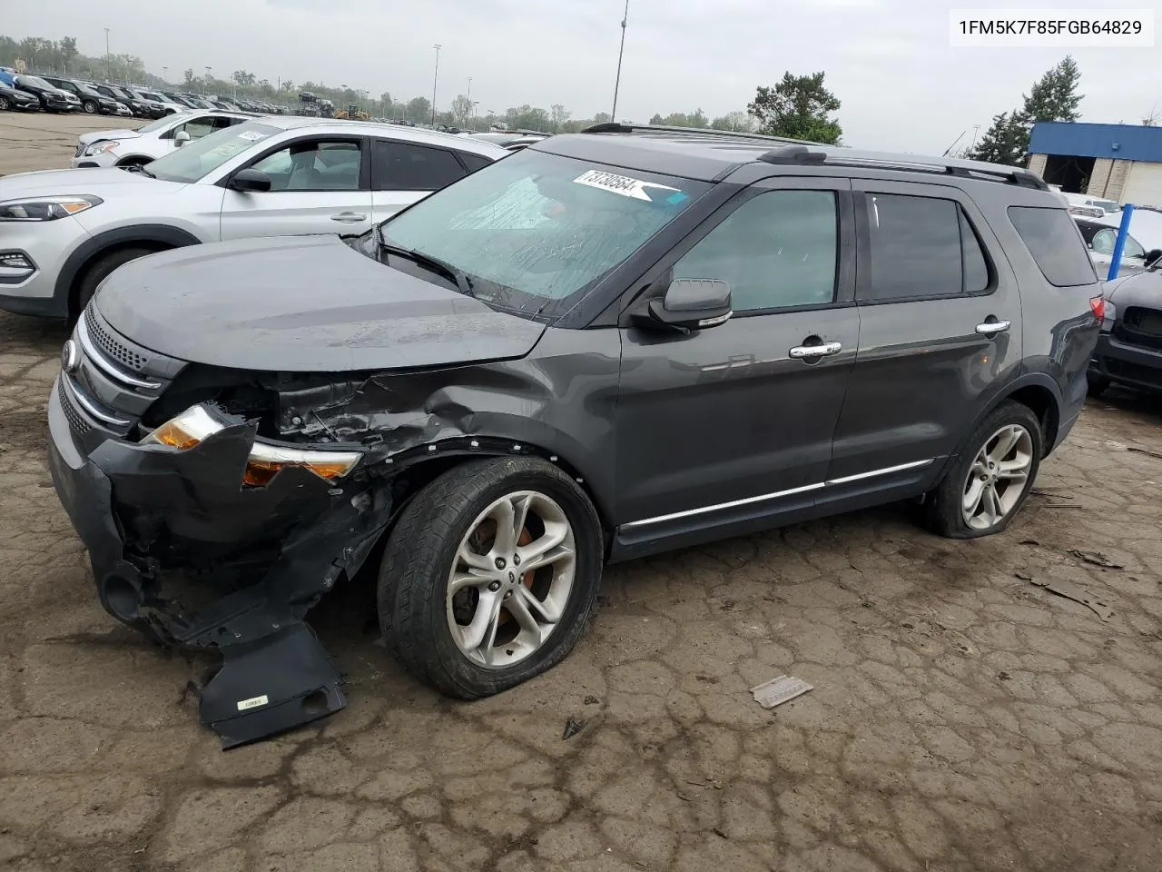 2015 Ford Explorer Limited VIN: 1FM5K7F85FGB64829 Lot: 73730564