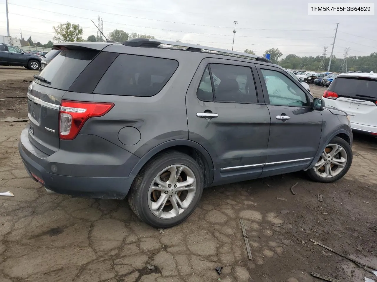 1FM5K7F85FGB64829 2015 Ford Explorer Limited