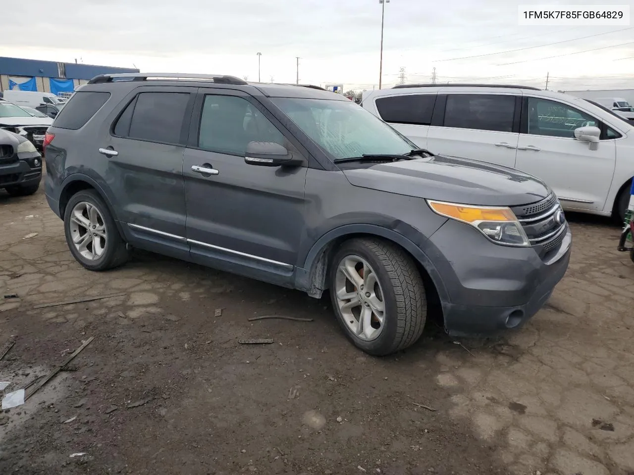 2015 Ford Explorer Limited VIN: 1FM5K7F85FGB64829 Lot: 73730564