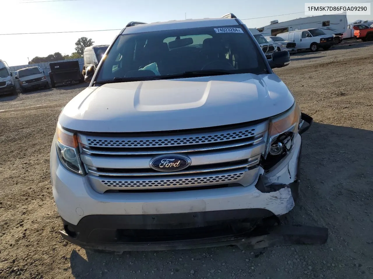 2015 Ford Explorer Xlt VIN: 1FM5K7D86FGA09290 Lot: 74023284