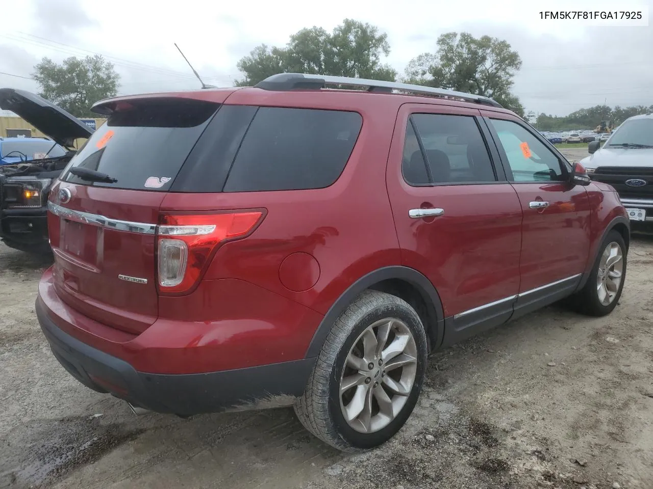 2015 Ford Explorer Limited VIN: 1FM5K7F81FGA17925 Lot: 74029644