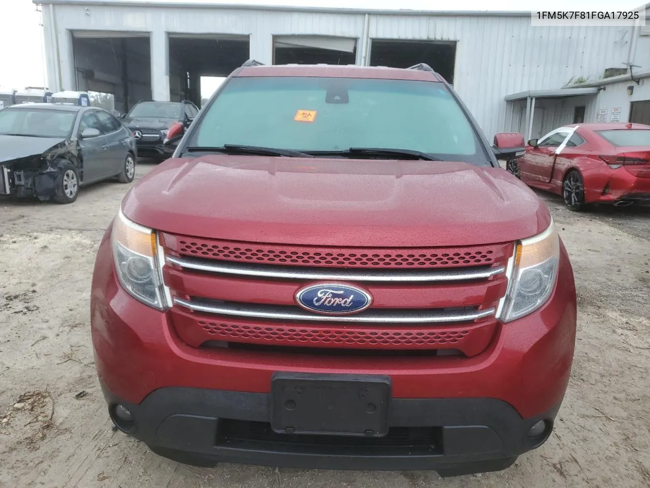 2015 Ford Explorer Limited VIN: 1FM5K7F81FGA17925 Lot: 74029644