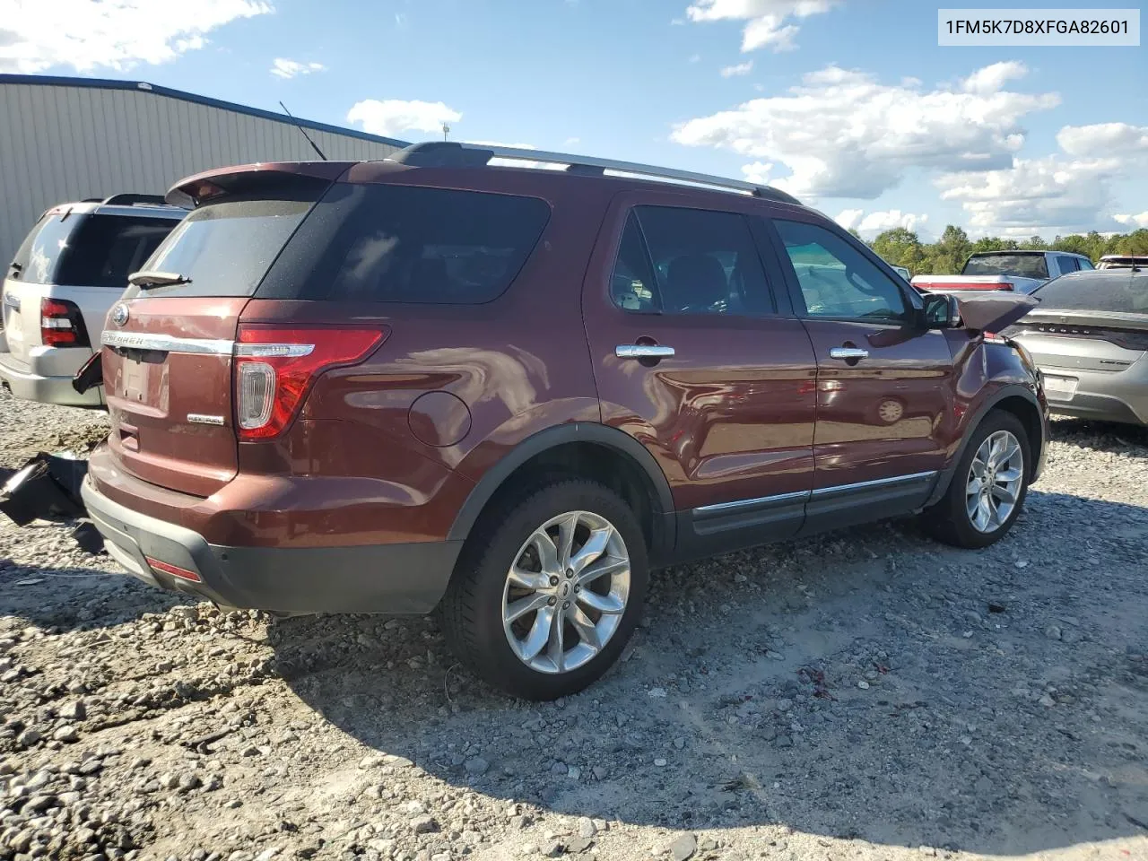 2015 Ford Explorer Xlt VIN: 1FM5K7D8XFGA82601 Lot: 74072814