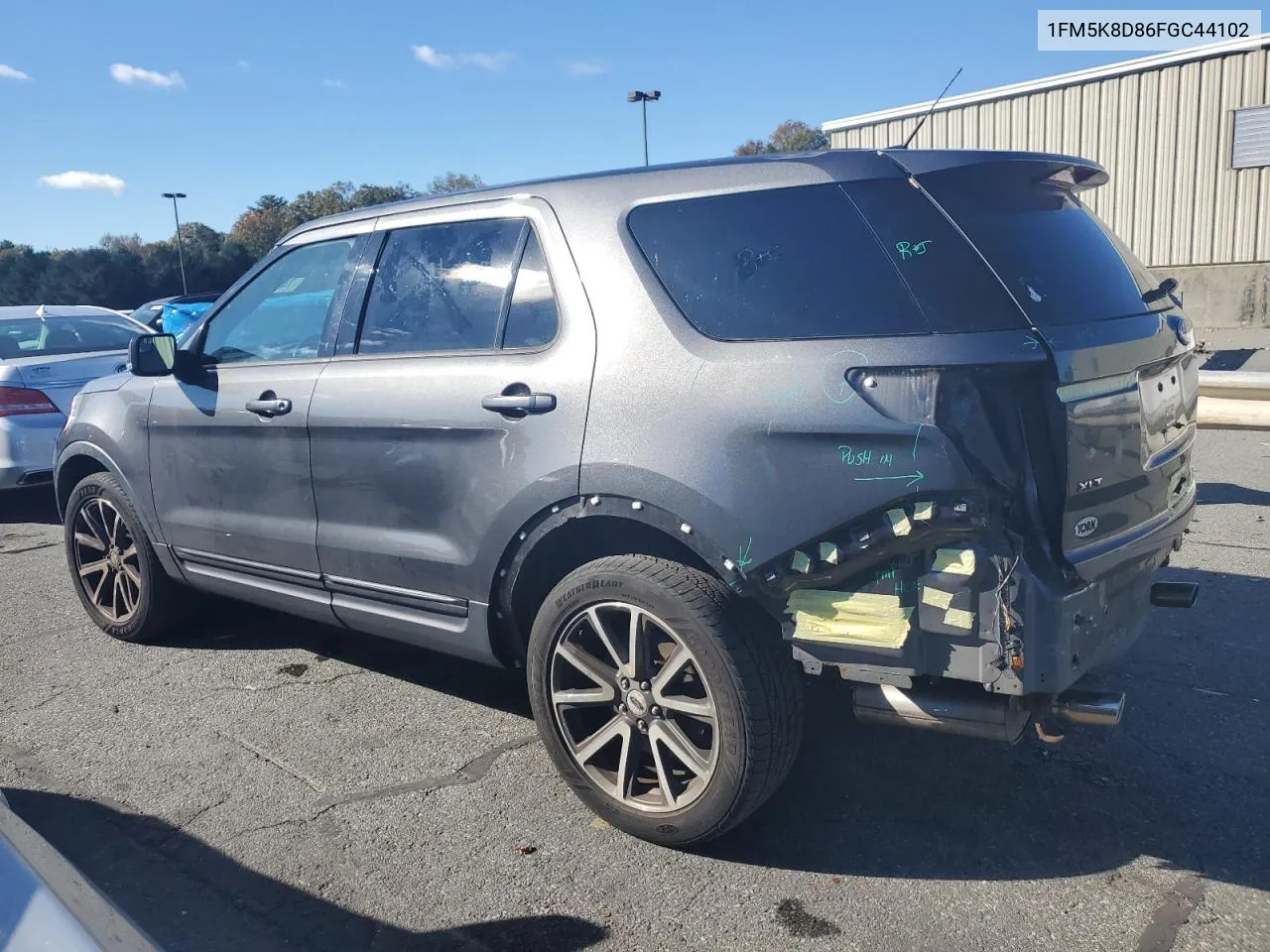 2015 Ford Explorer Xlt VIN: 1FM5K8D86FGC44102 Lot: 74439674