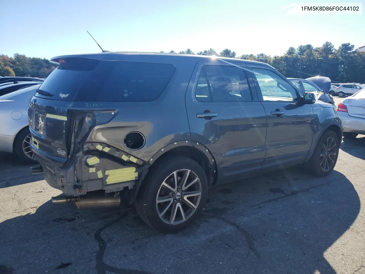 2015 Ford Explorer Xlt VIN: 1FM5K8D86FGC44102 Lot: 74439674