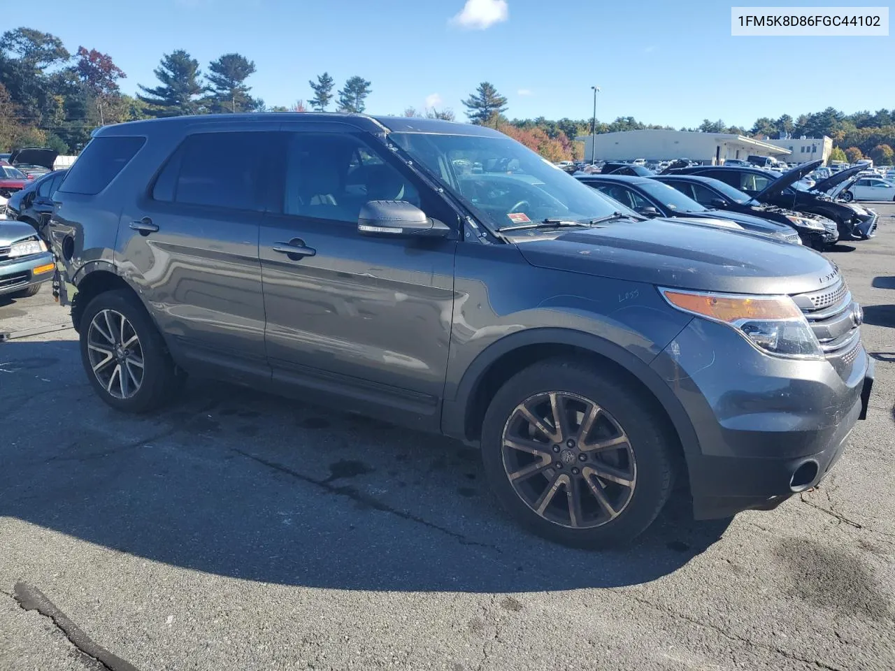 2015 Ford Explorer Xlt VIN: 1FM5K8D86FGC44102 Lot: 74439674